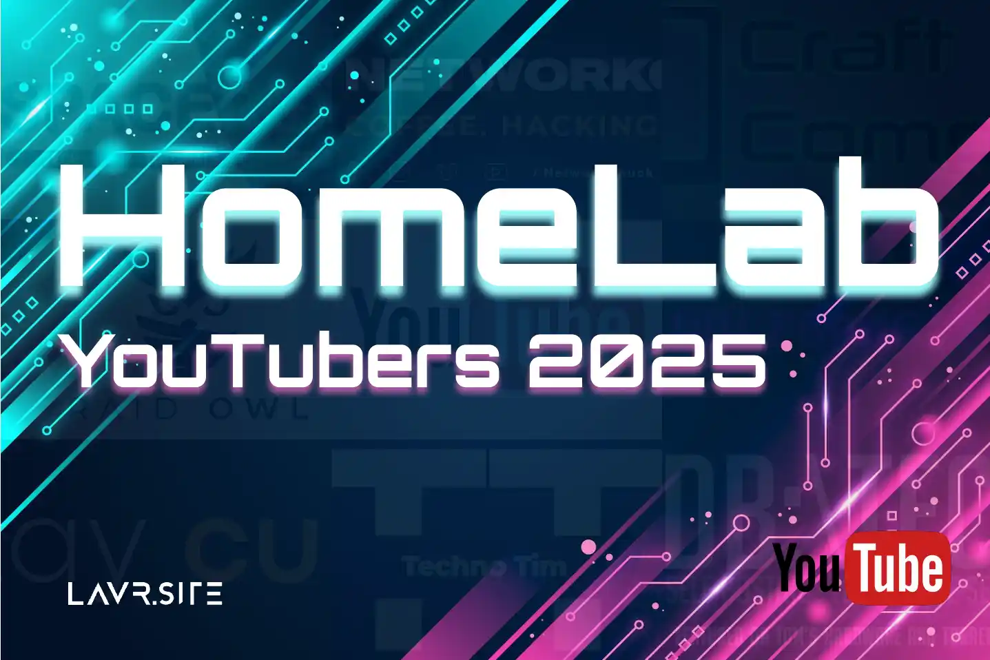 Топ YouTube авторів про Homelab на 2025 рік